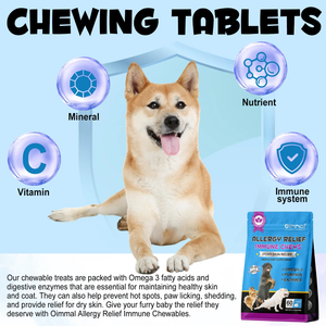 ALLERGY RELIEF IMMUNE CHEWS A ITCHY SKIN RELIEF FOR DOGS