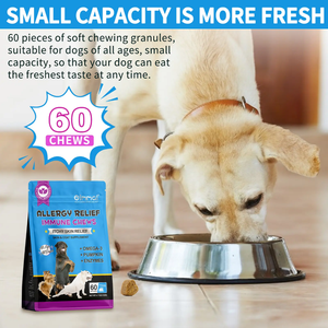 ALLERGY RELIEF IMMUNE CHEWS A ITCHY SKIN RELIEF FOR DOGS