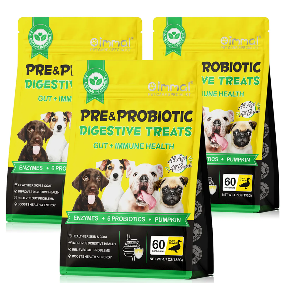PRE AND PROBIOTIC DIGESTIVE TREAT FOR DOGS