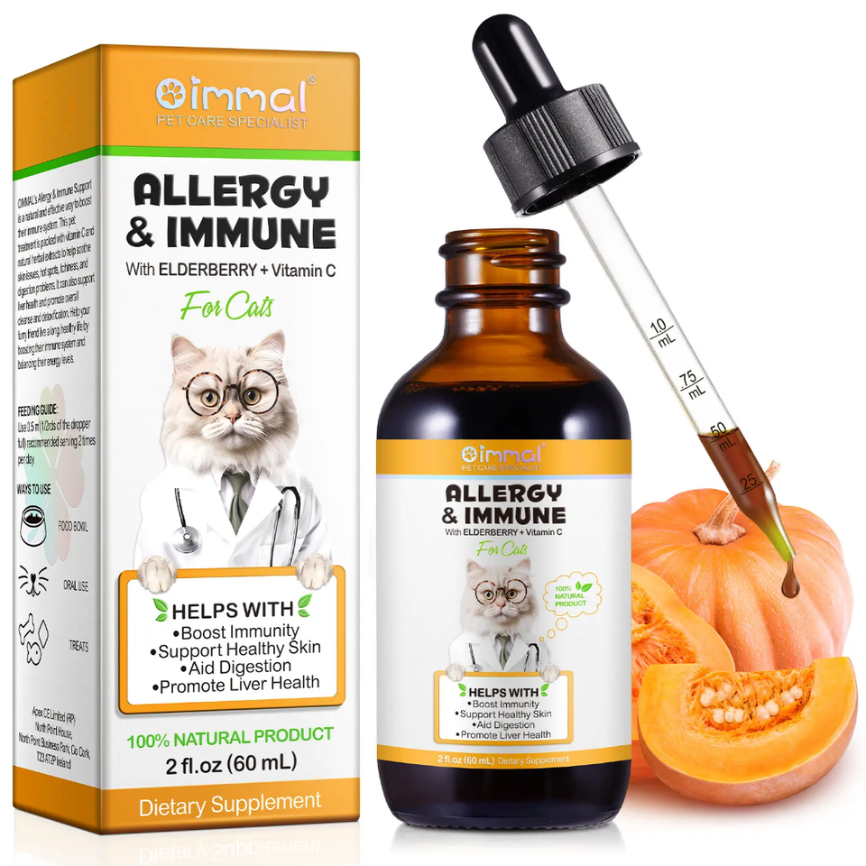 Allergy & Immune Support with Elderberry & Vitamin C for Cats