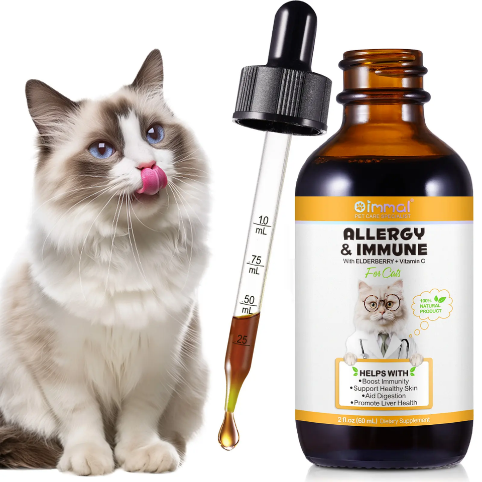 Allergy & Immune Support with Elderberry & Vitamin C for Cats