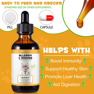 Allergy & Immune Support with Elderberry & Vitamin C for Cats