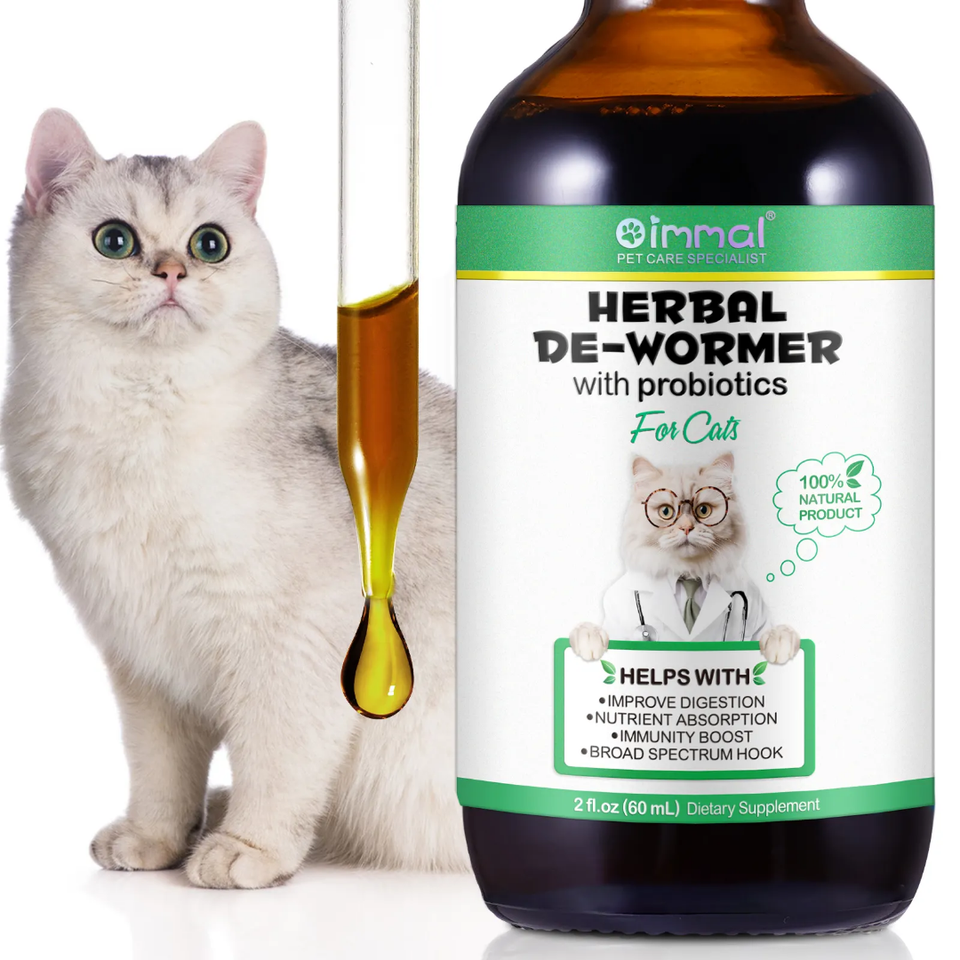 Herbal Dewormer with 6 Probiotics for Cats