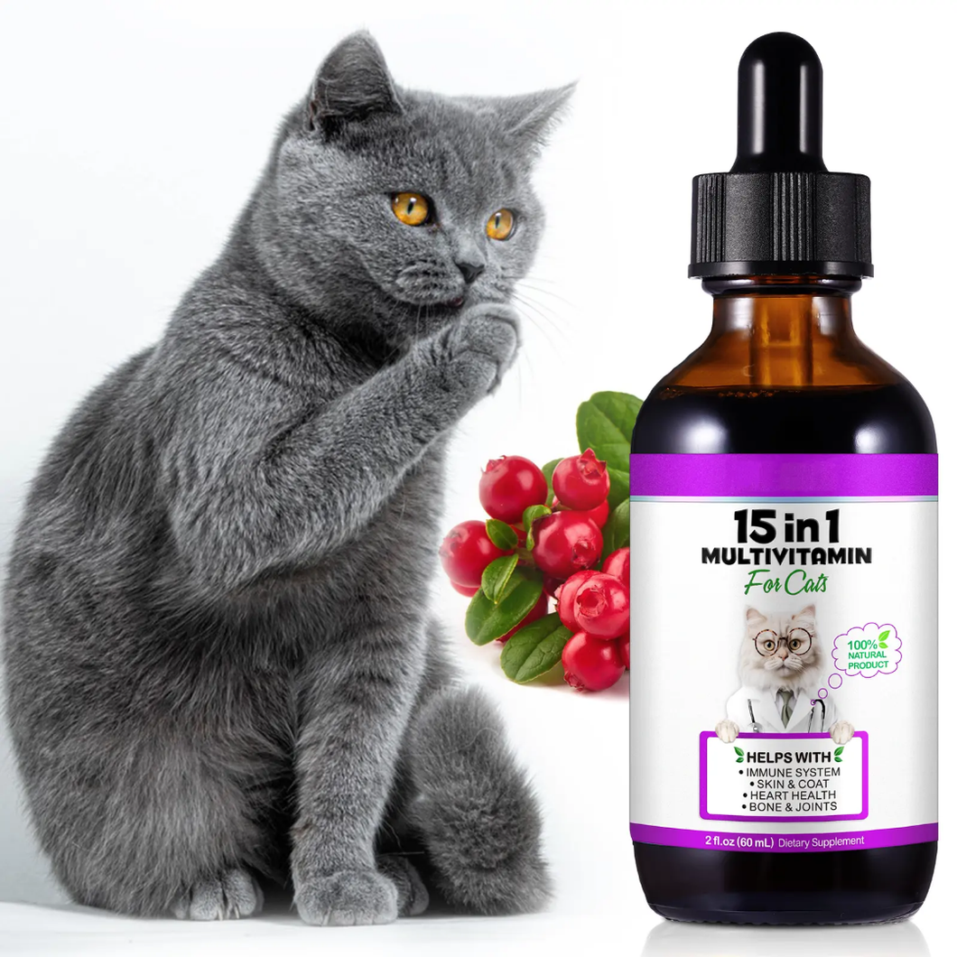 15-in-1 Multivitamin for Cats – Complete Health Support