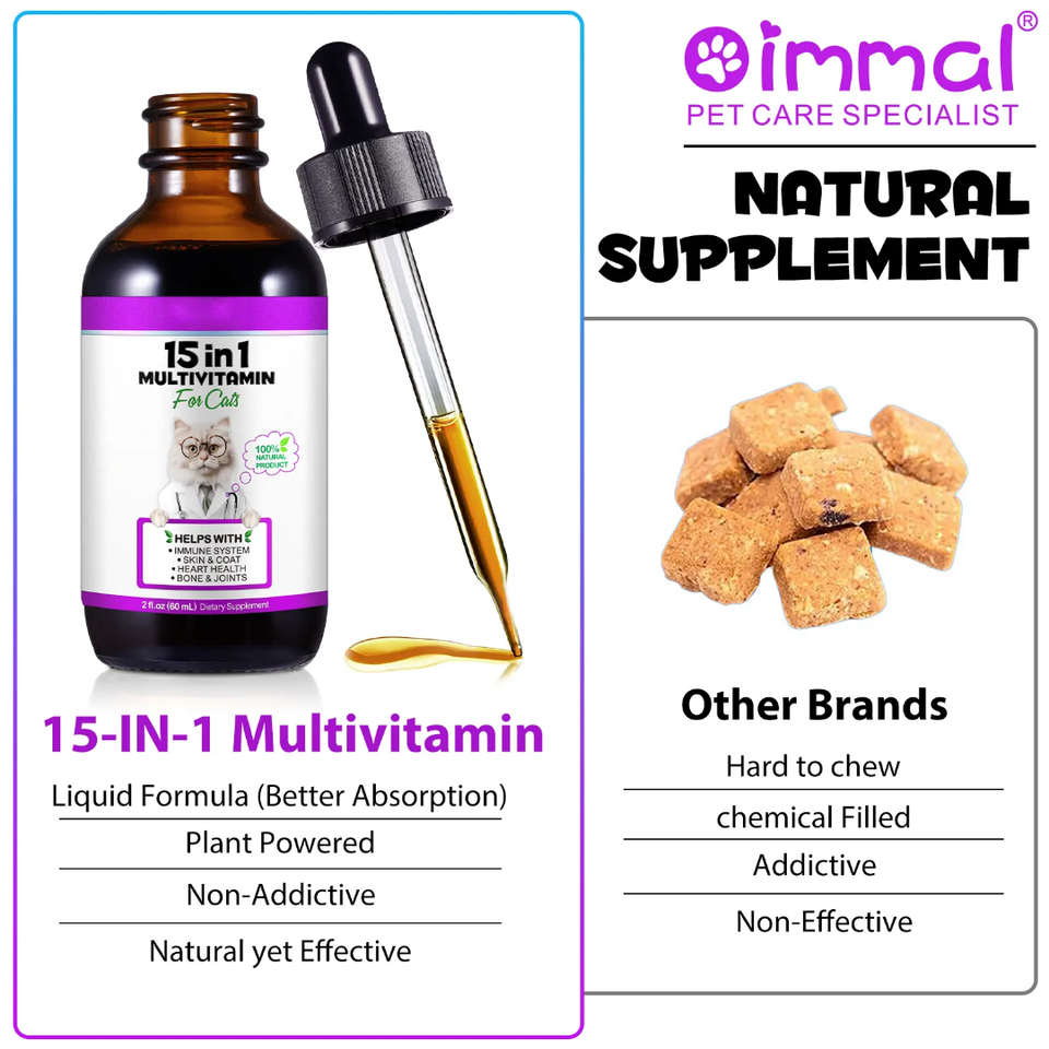 15-in-1 Multivitamin for Cats – Complete Health Support