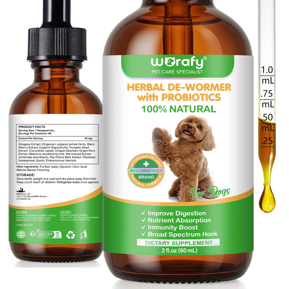 HERBAL DE-WORMER WITH PROBIOTICS FOR DOGS