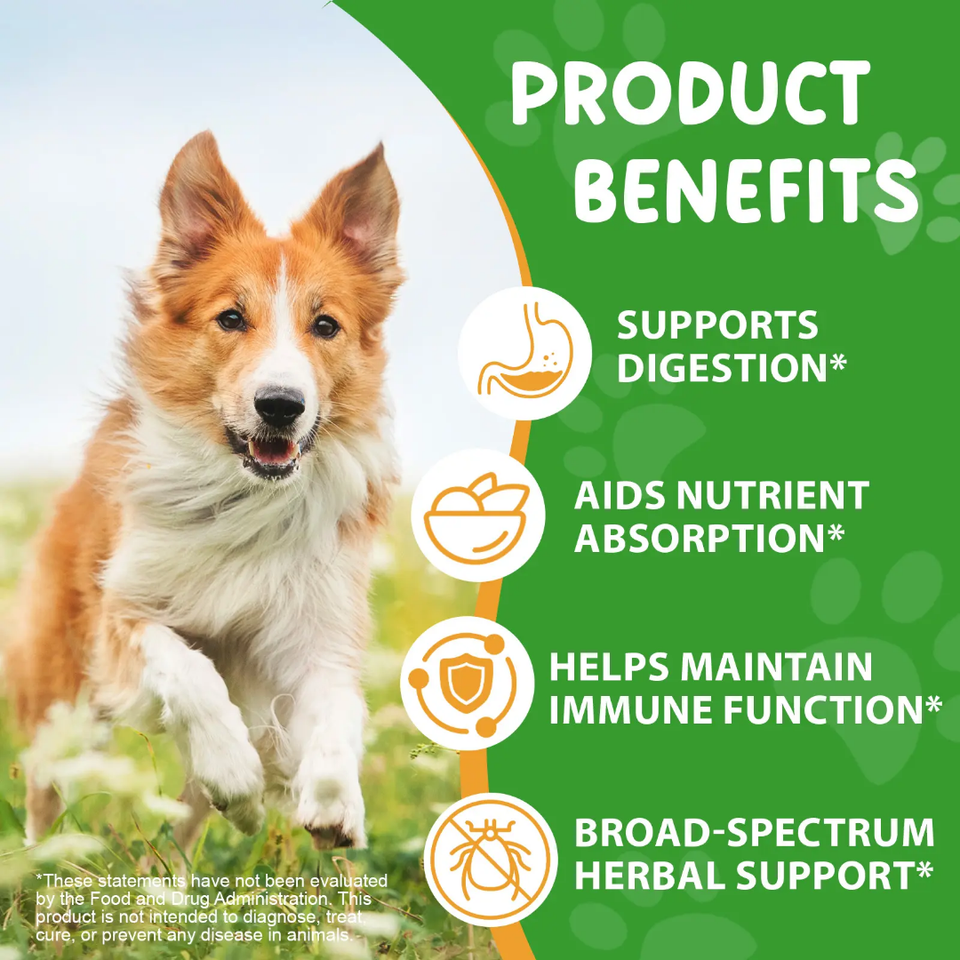 HERBAL DE-WORMER WITH PROBIOTICS FOR DOGS