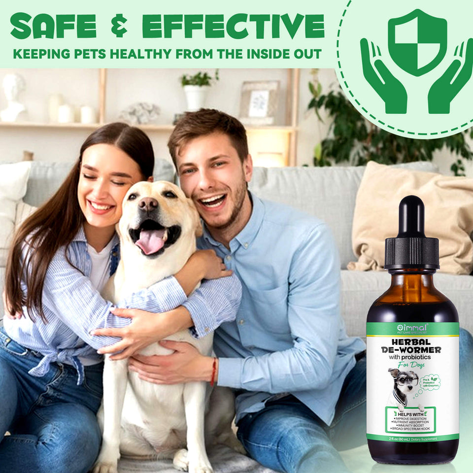 Herbal De-Wormer with Probiotics for Dogs