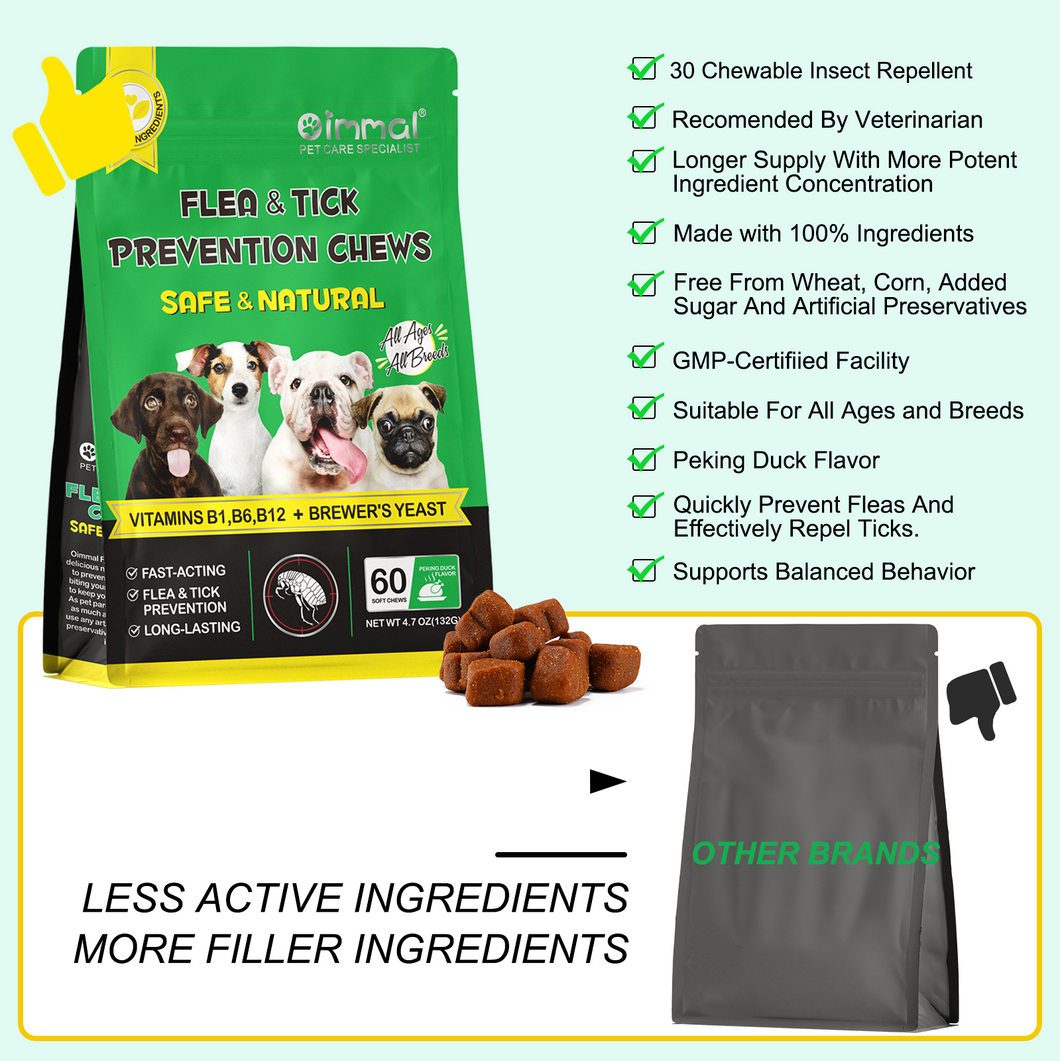 FLEA AND TICK PREVENTION CHEWS