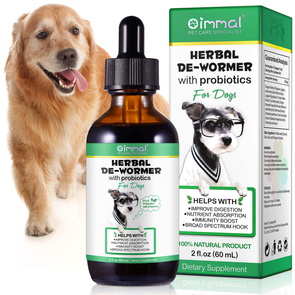 Herbal De-Wormer with Probiotics for Dogs