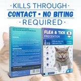 Ultimate Flea & Tick Spot-On solution for Cats (8+ Weeks, Over 1.5 lbs) WITH FREE 11 IN 1 MADRE CACAO SOAP