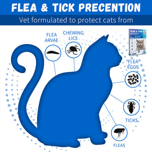 Ultimate Flea & Tick Spot-On solution for Cats (8+ Weeks, Over 1.5 lbs) WITH FREE 11 IN 1 MADRE CACAO SOAP
