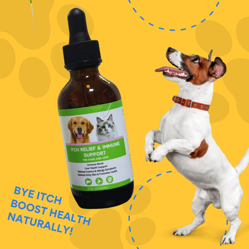 ITCH RELIEF AND IMMUNE SUPPORT FOR DOGS AND CATS