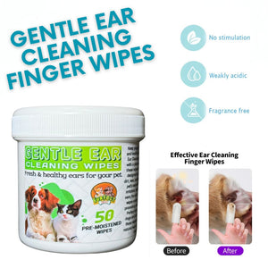 GENTLE EAR CLEANING FINGER WIPES