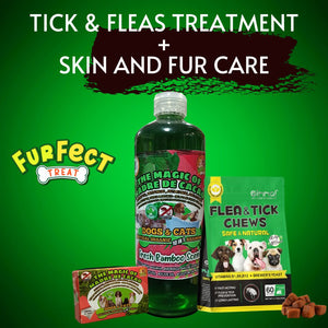 TICK AND FLEAS TREATMENT + SKIN AND FUR CARE COMBO
