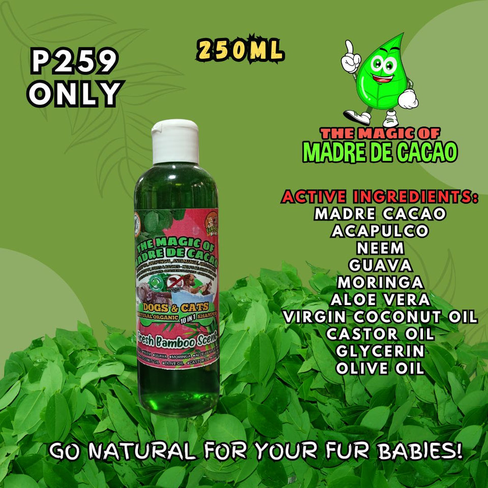 250ml 10 IN 1 MADRE DE CACAO PET CARE SHAMPOO BEST SELLER furfect treat