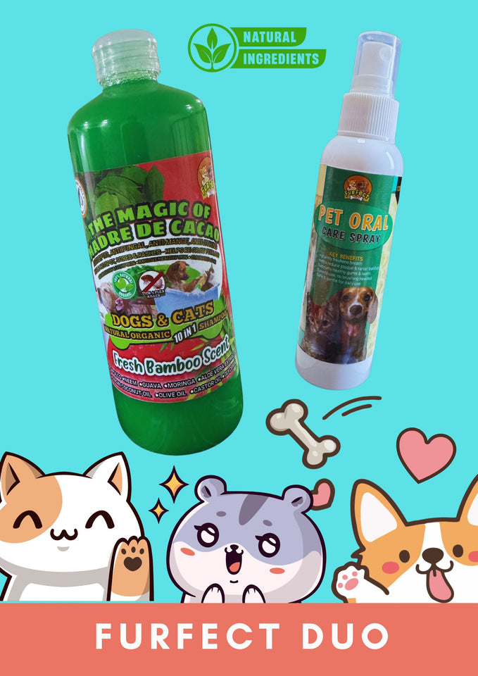 1LITER 10 IN 1 MADRE CACAO SHAMPOO PLUS PET ORAL CARE SPRAY
