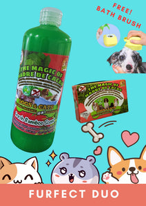 1LITER 10 IN 1 MADRE DE CACAO SHAMPOO WITH SOAP PLUS FREE BATH BRUSH