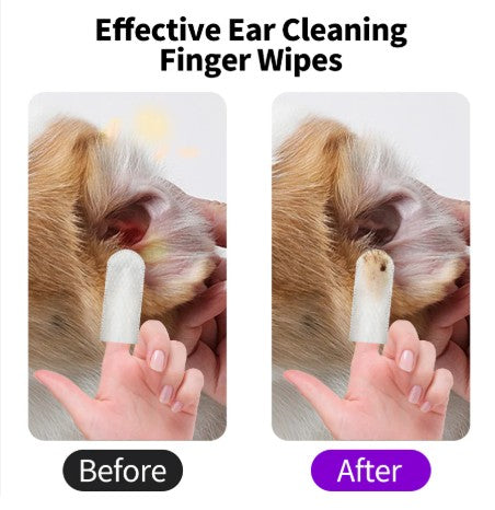 Ear Mite Treatment with FREE Gentle Ear Cleaning Finger Wipes
