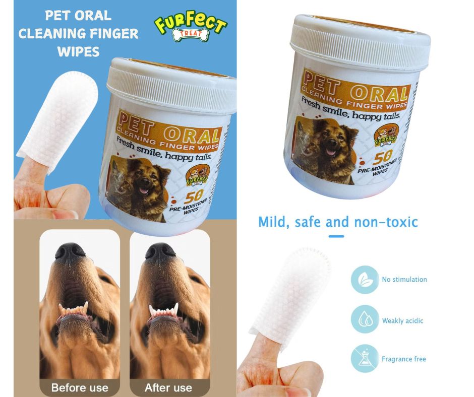 PET ORAL CLEANING FINGER WIPES